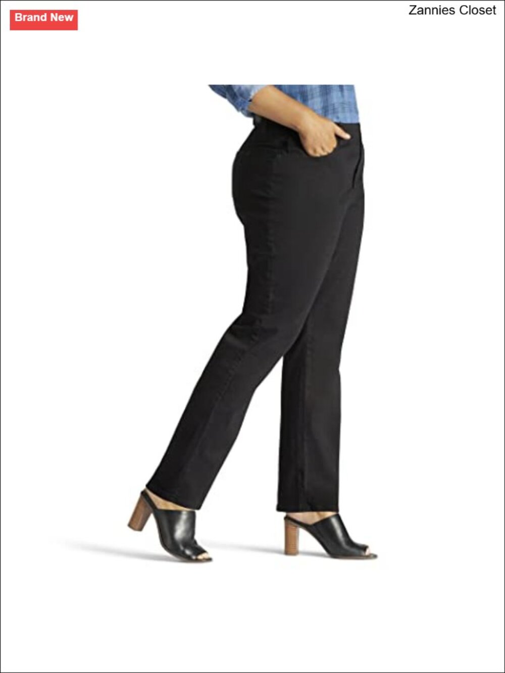 Plus Size Instantly Slims Classic Relaxed Fit Straight Leg Jeans - Picture 2 of 3
